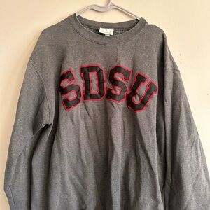 Dark Gray Champion SDSU Crewneck